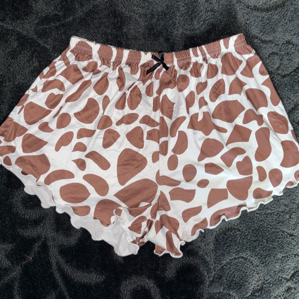 Small Safari Giraffe pajama shorts